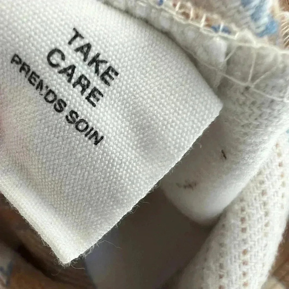 Avec Les Filles Lightweight Plaid Shacket Size Medium - Picture 6 of 9